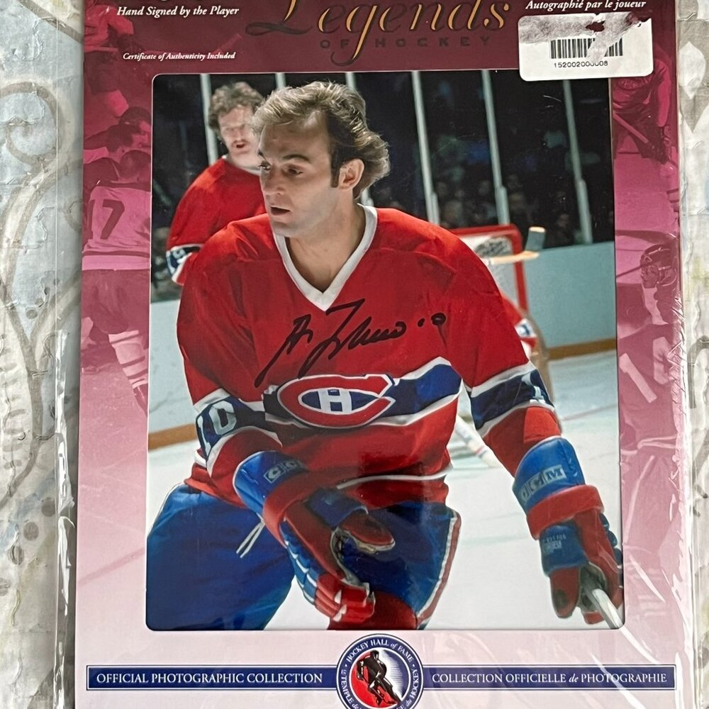 Autographed Guy Lafleur Legends of Hockey 8x10